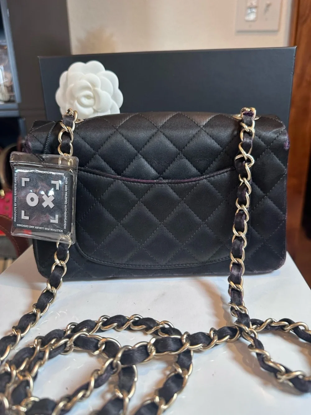 Chanel Mini Black Lambskin Rectangular
Classic Flap Bag - Picture 6 of 12